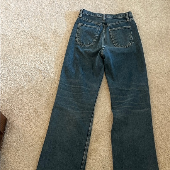 Zara Women’s High Rise Baggy Wide Leg Blue Jeans - Picture 6 of 8